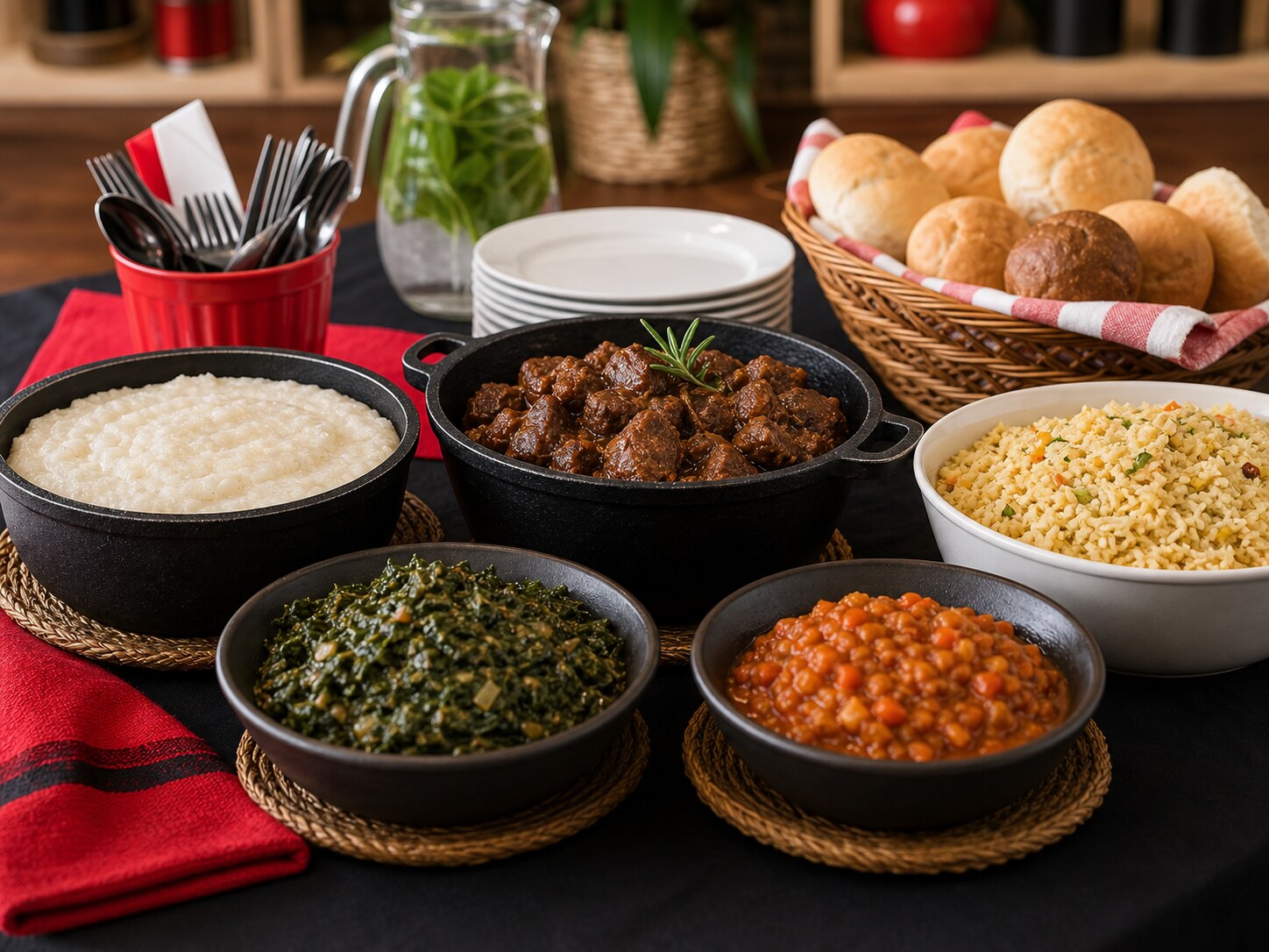 Traditional food spread